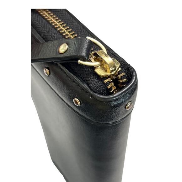 Kate Spade New York Helena Black Leather Studded Zip Around Continental Wallet - Picture 11 of 15